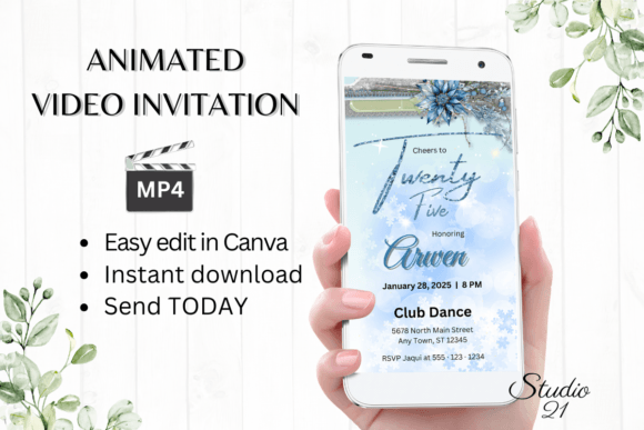 25 Birthday Invitation: A Dynamic Digital Template System
