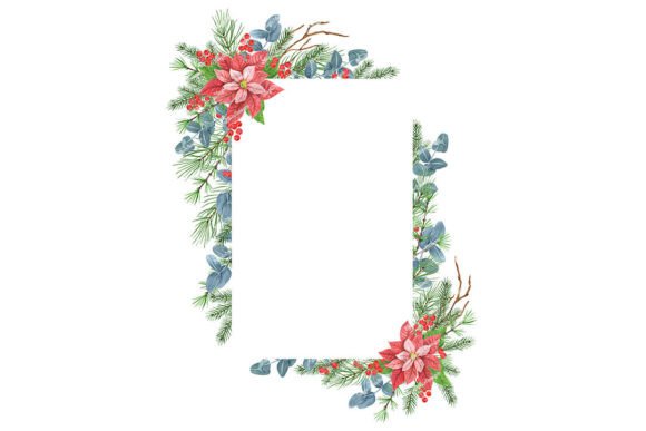 Christmas Frame Watercolor Clipart: A Festive Design Essential