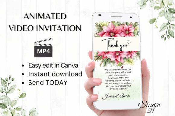 Christmas Wedding Thank You W9196TU: A Festive Serif for Modern Design