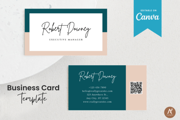 Dark Editable Business Card Template: Make a Bold First Impression