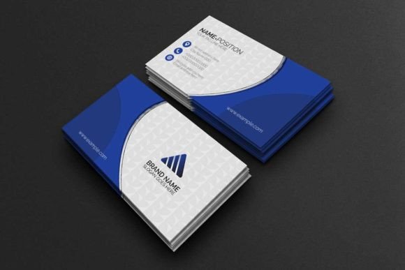 Elevate Your Professional Image with a Blue Business Card Template