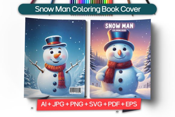 Perfecting Your Snow Man Coloring Book Cover Design