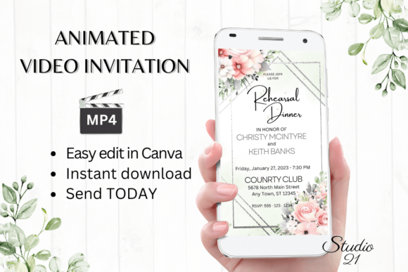 Pink Roses Rehearsal Dinner Invite W7274: A Designer's Guide