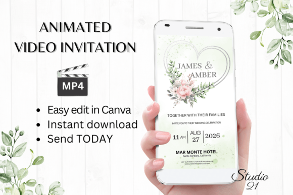 Pink Roses Wedding Invitation W8278: A Digital Design Solution