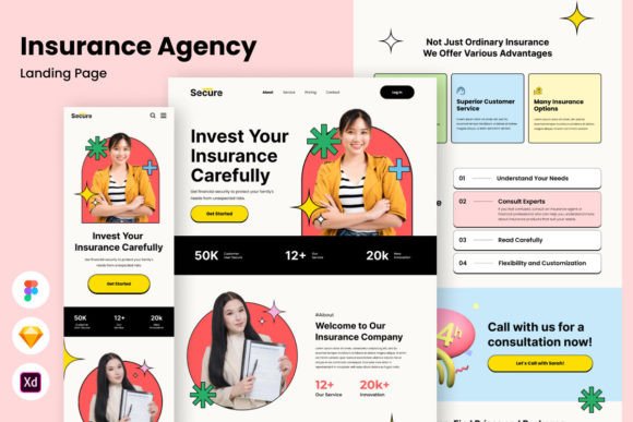 Secure: A Professional Landing Page for Insurance Agencies