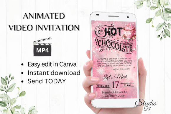 Warm Up Your Invitations: The Animated Hot Chocolate Design
